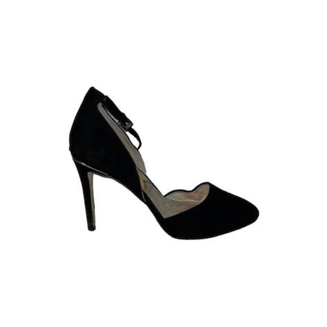 michael michael kors georgia suede ankle strap pump
